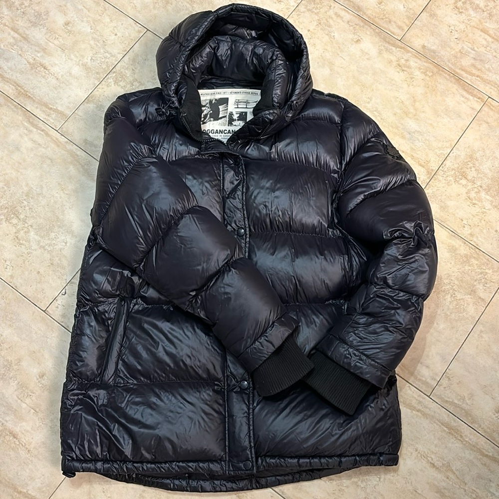 Shiny Black Winter Jacket